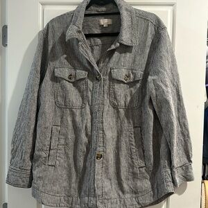 Over sized shirt jacket